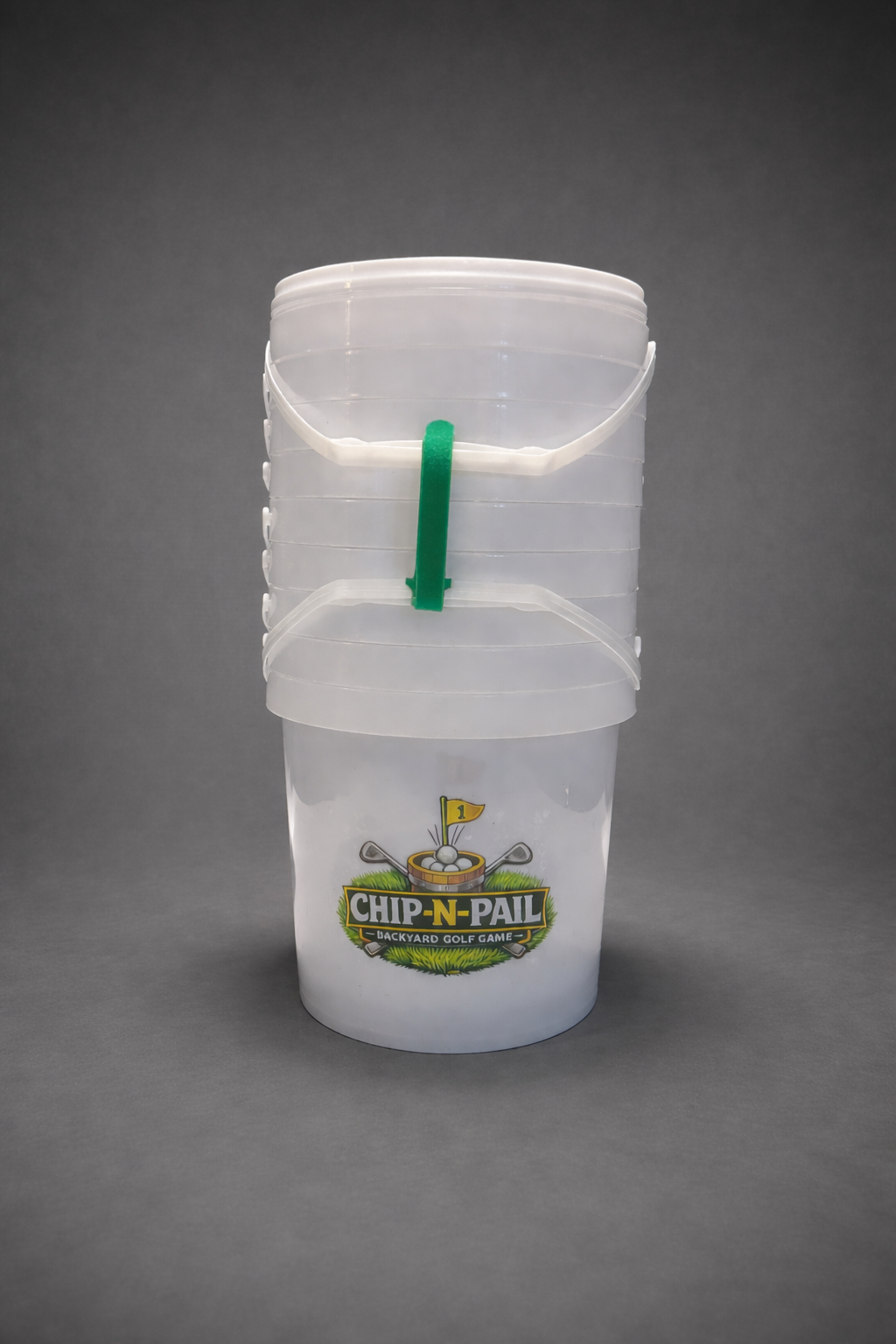 Backyard Golf Game - Chip-N-Pail WHITE (Full 9 Holes) LAUNCH EDITION
