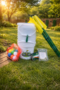 Backyard Golf Game - Chip-N-Pail WHITE (Full 9 Holes) LAUNCH EDITION